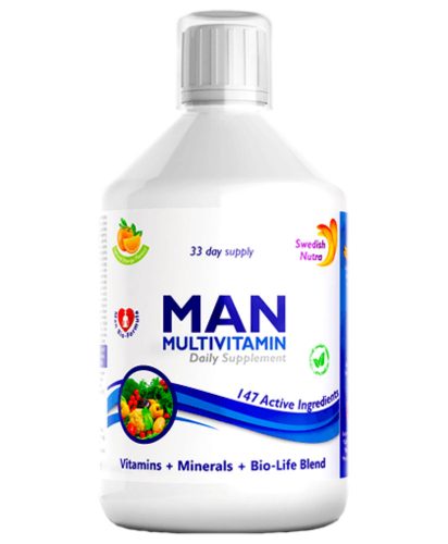 Swedish Nutra MAN FOLYÉKONY MULTIVITAMIN férfiak számára, 500 ml 