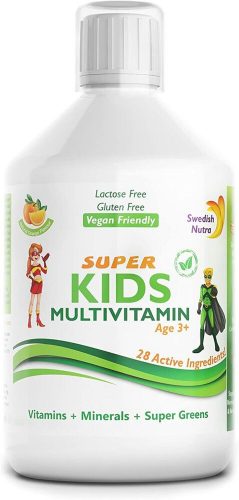 Swedish Nutra Super Kids MULTIVITAMIN gyerekeknek, 500 ml