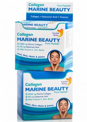 Collagen Marine Beauty - 10.000 mg  tengeri kollagén komplex ivóampulla,  2-dobozos csomag,  2 x 20db x 25ml