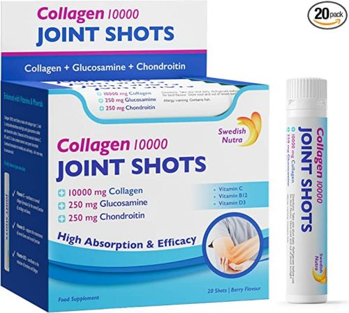 Swedish Nutra Joint Shots Collagen - Ízületi folyékony kollagén komplex ivóampulla, 20db x 25ml