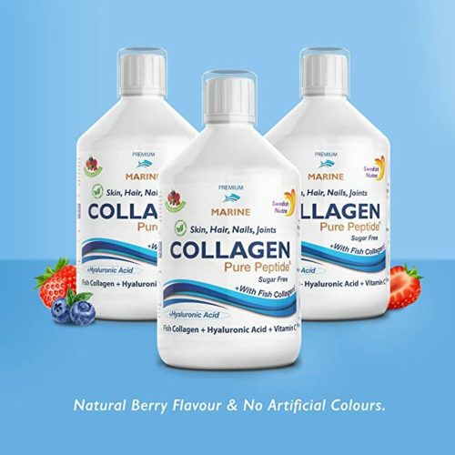 Swedish Nutra Collagen Marine Fish 10 000 - Folyékony kollagén halból 10.000 mg  -  3 db-os csomag - 3x500 ml, cukormentes